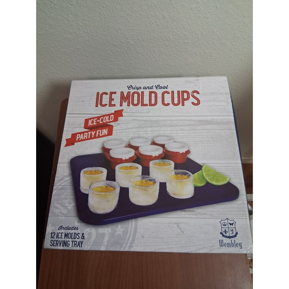 NEW Ice Mold Cups Shot Glass Party Supplies Home Kitchen Gag Gift AK12